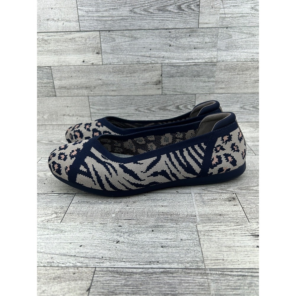 Clarks Cloudsteppers Step June Shell Navy Leopard… - image 4